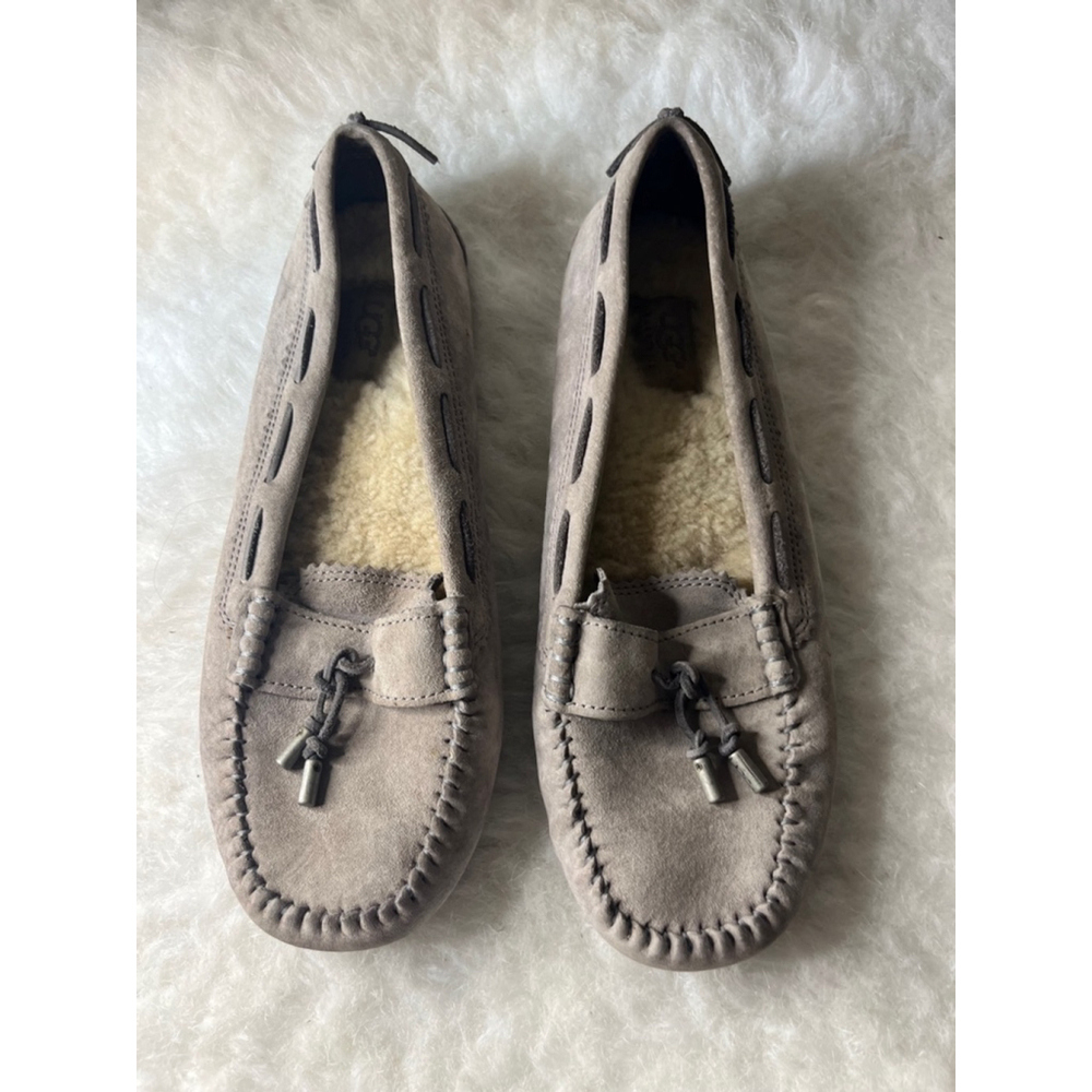 UGG Australia Dakota Women Slippers/Moccasins Suede Leather Sherpa Lining Size 8